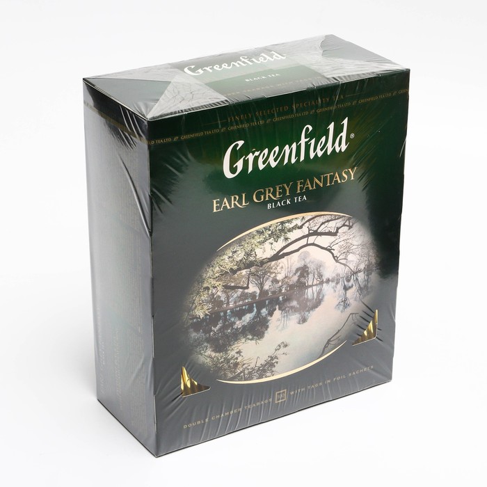 

Чай черный Greenfield earl grey fantasy цитрус, 100 пакетиков по 2 г