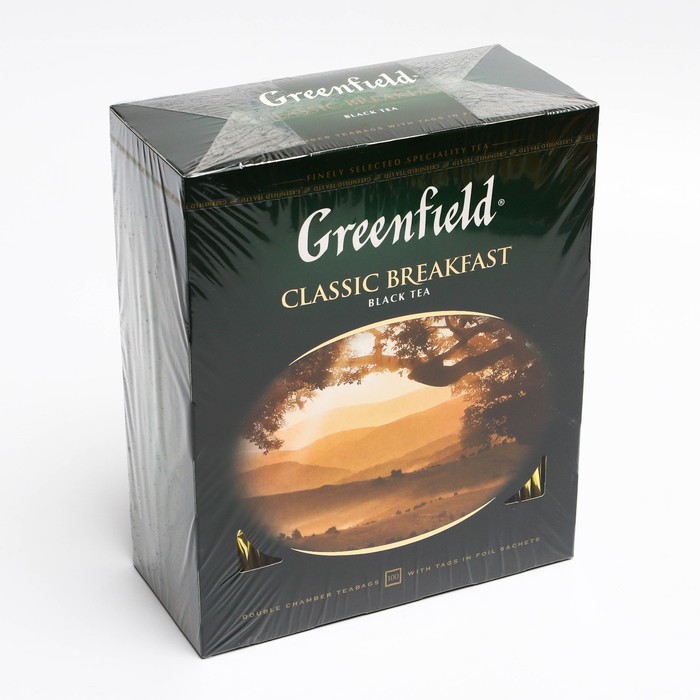 

Чай черный Greenfield classic brekfast black tea, 100 пакетиков по 2 г