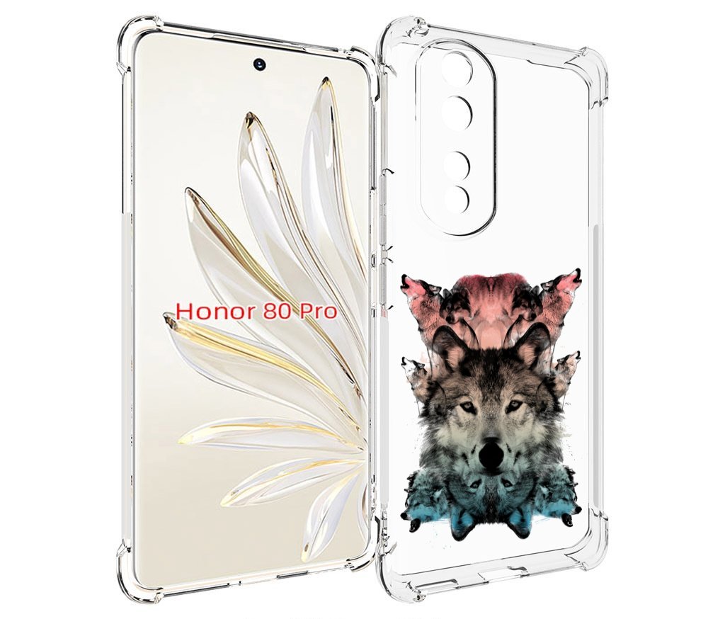 

Чехол MyPads стая для Honor 80 Pro, Прозрачный, Tocco