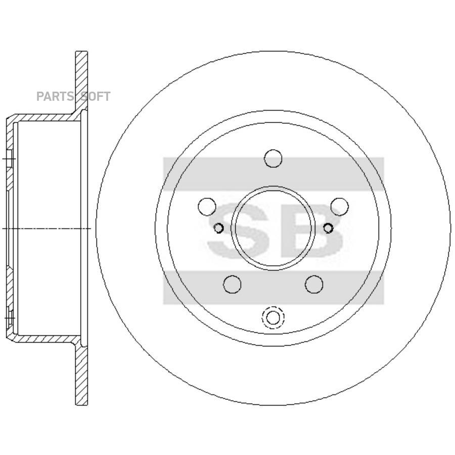 

Диск Тормозной Toyota Mark/Chaser/Cressida/Cresta Задний D 291Мм. Sangsin Brake Sd468