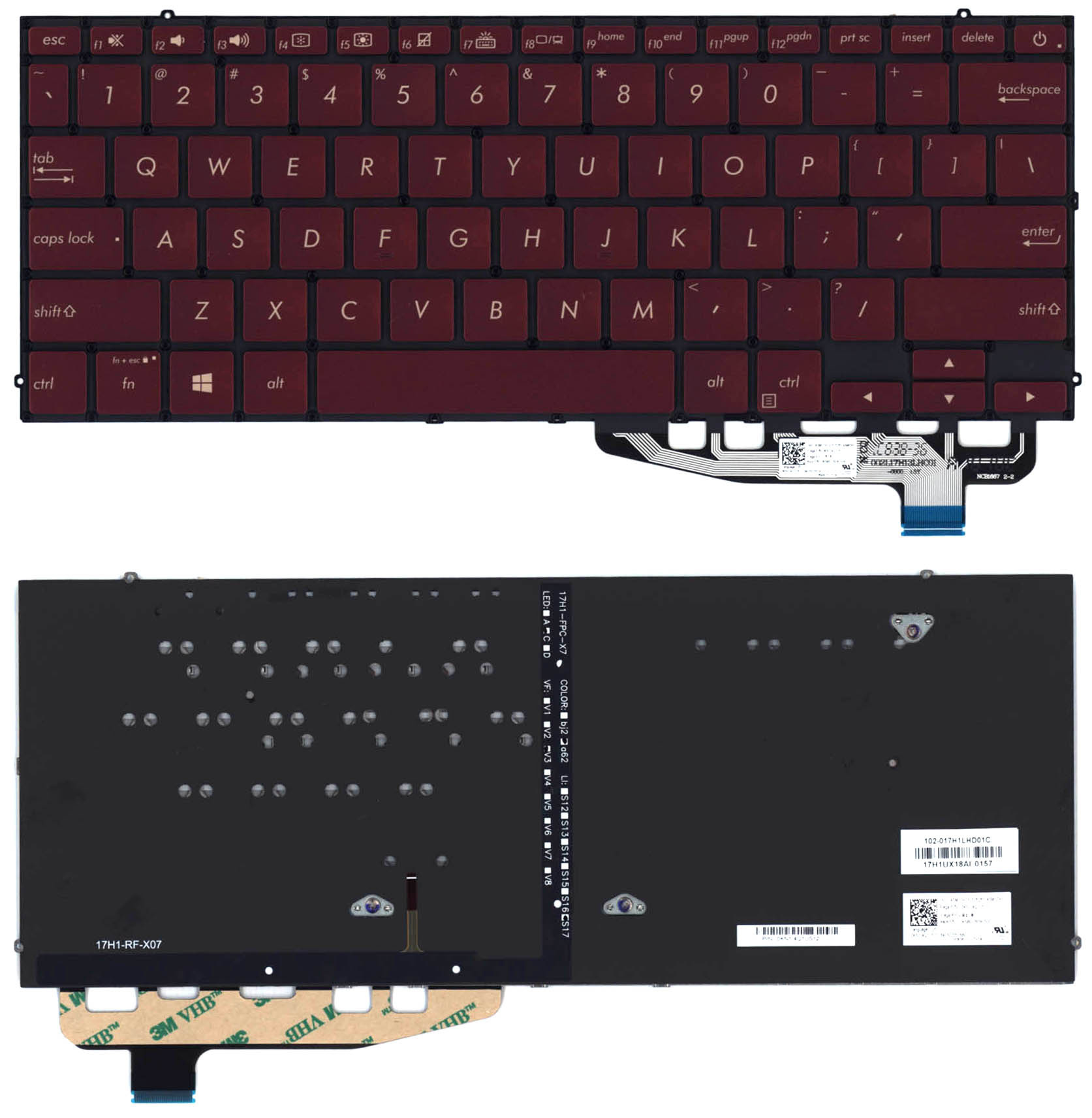 

Клавиатура ASUS для ноутбука Asus UX391UA UX391FA