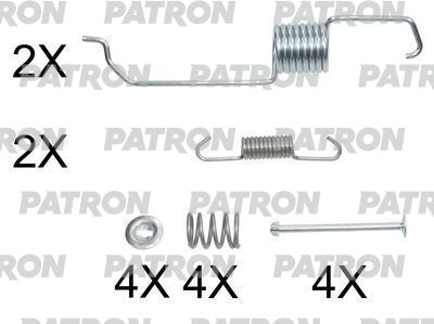 

Комплект монтажный тормозных колодок барабанных MAZDA: MPV II 99-02 PATRON PSRK0152