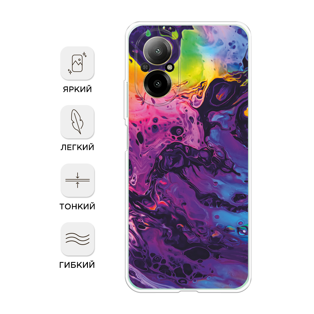 

Чехол Awog на Realme C67 4G "ACID fluid", Бордовый, 2515750-1
