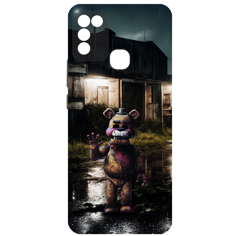 

Чехол-накладка Krutoff Soft Case ФНАФ - Фредди под дождем для INFINIX Hot 11 Play черный