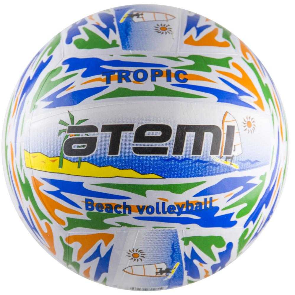 фото Мяч волейбольный atemi tropic, резина, цветной