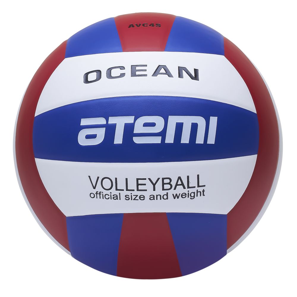 Волейбольный мяч Atemi OCEAN №5, белый/синий/красный