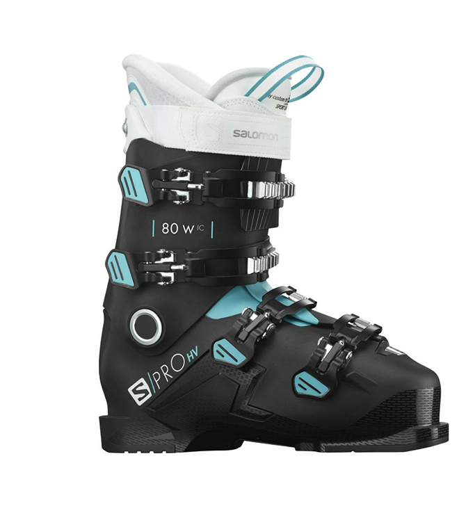 фото Горнолыжные ботинки salomon s/pro hv 80 w black/scuba blue (20/21) (27.5)