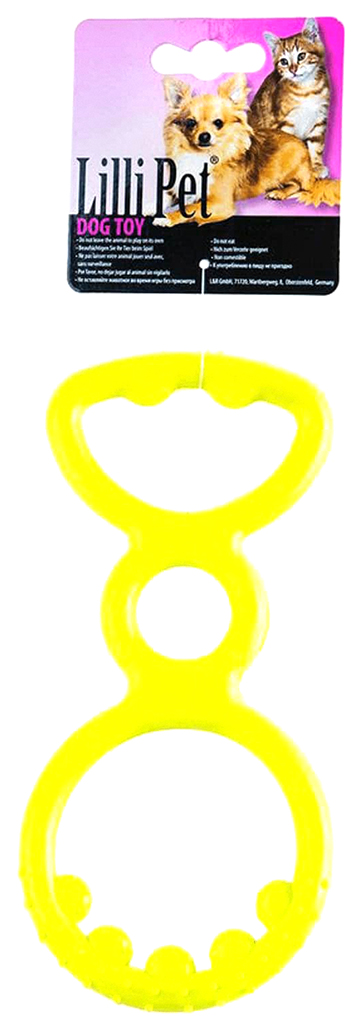 

Игрушка для собак Lilli Pet Red Handle с пищалкой, зеленая, 21 см