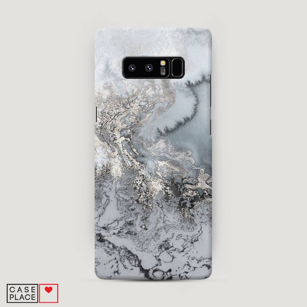 фото Чехол awog "морозная лавина серая" для samsung galaxy note 8