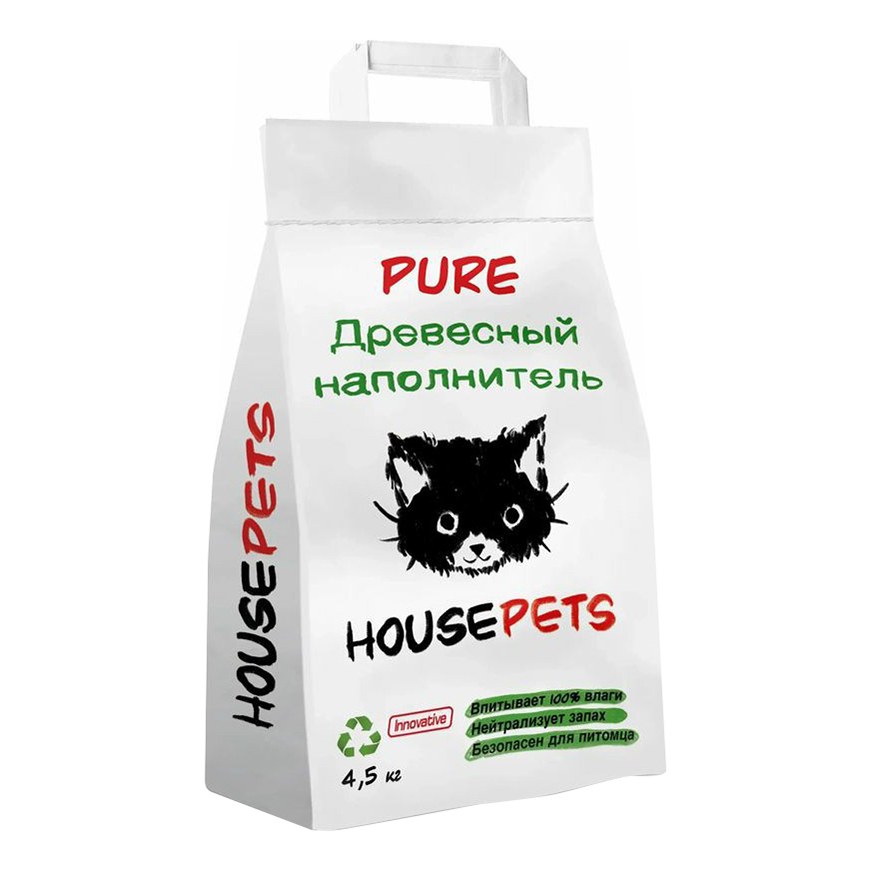 фото Наполнитель housepets древесный 4,5 кг