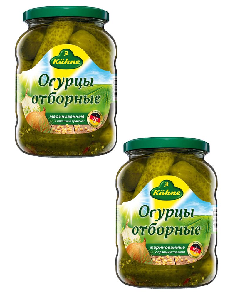 

Огурцы Kuhne Отборные 670 г х 2 шт