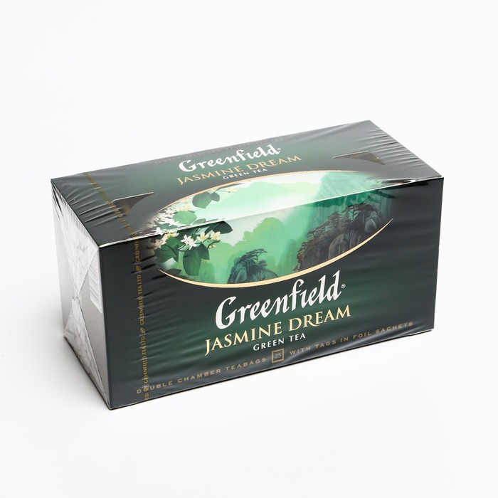 

Чай зеленый Greenfield jasmine dream с жасмином, 25 пакетиков по 2 г