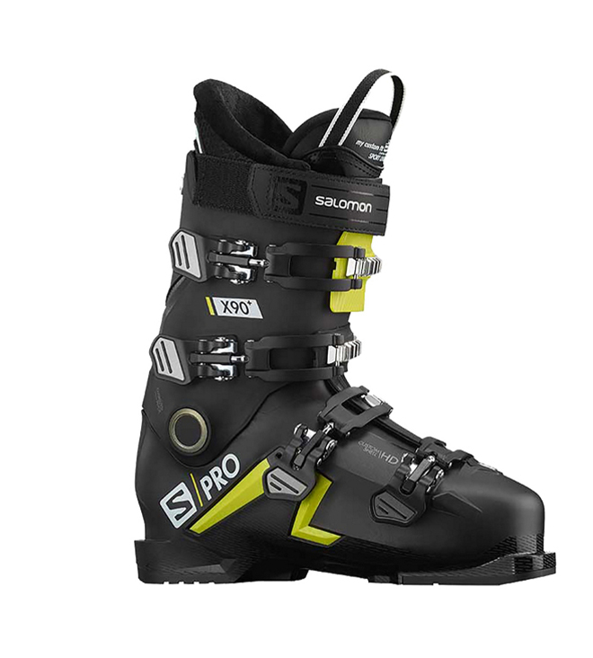 фото Горнолыжные ботинки salomon s/pro 90 x cs black/acid green (20/21) (28.5)