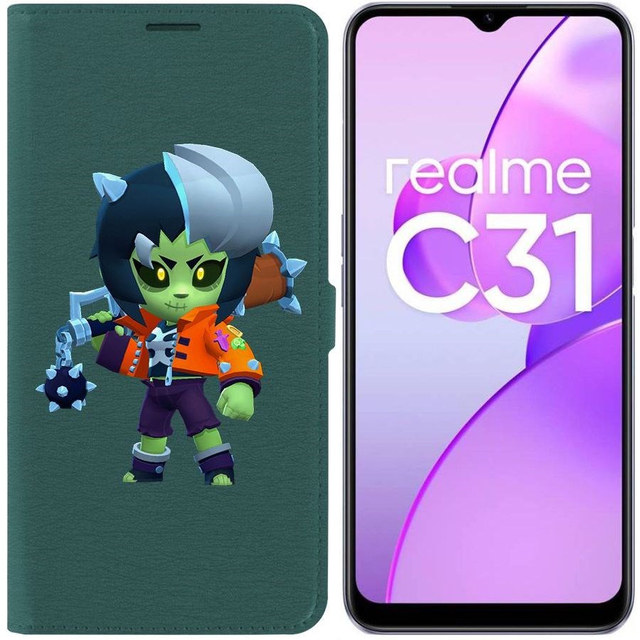 

Чехол-книжка Eco Book для Realme C31 Brawl Stars-ЗомБиби