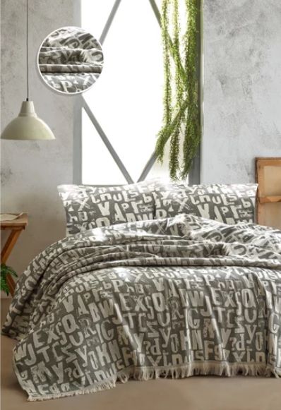 

Покрывало TINEGER BED SPREAD цвет серый (GREY) 205x240