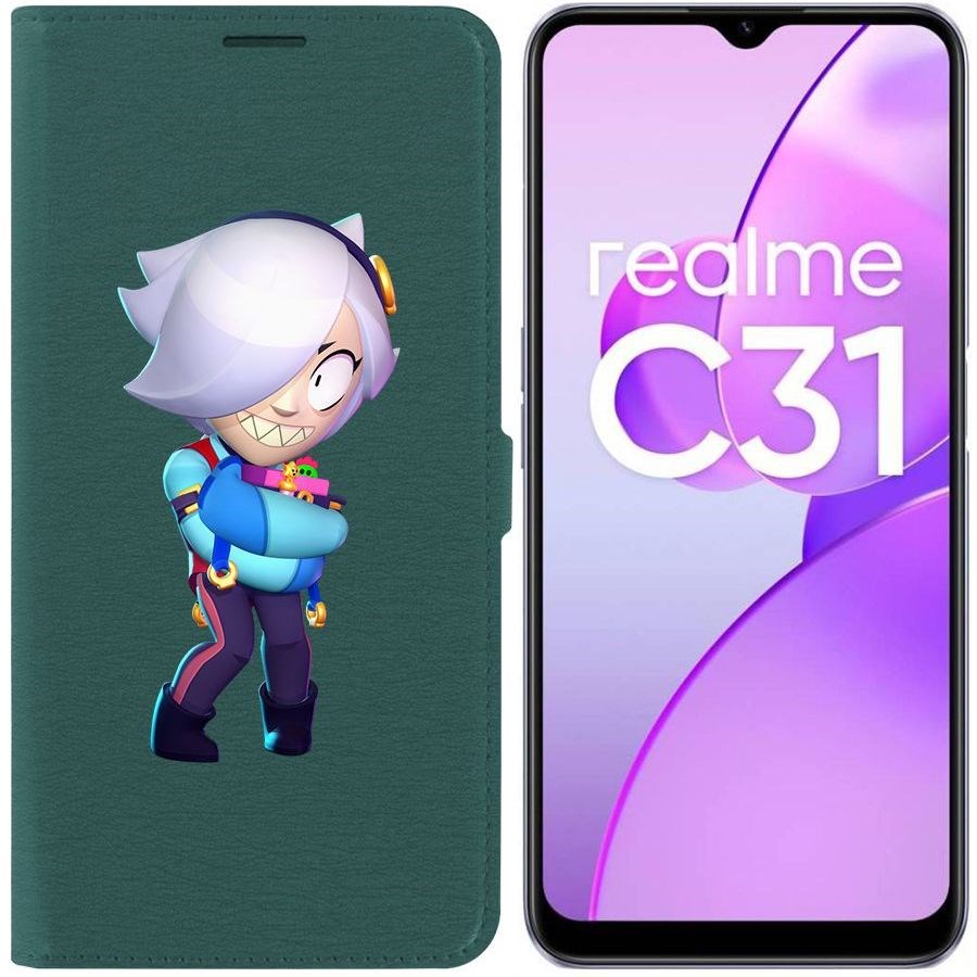 

Чехол-книжка Eco Book для Realme C31 Brawl Stars-Колетт