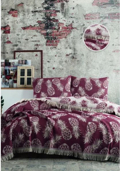 

Покрывало ANANAS BED SPREAD цвет красный (RED) 205x240