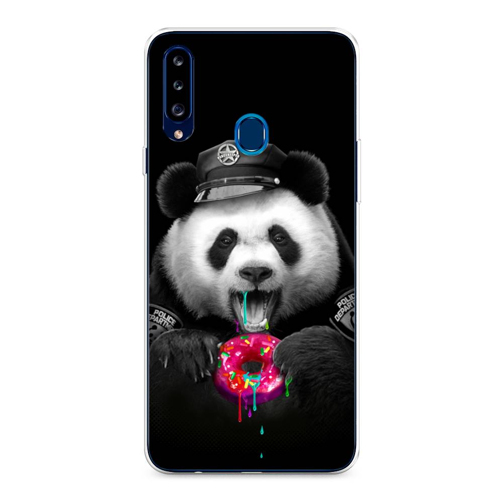 

Чехол Awog на Samsung Galaxy A20s / Самсунг A20s "Панда police", Разноцветный, 2100850-2
