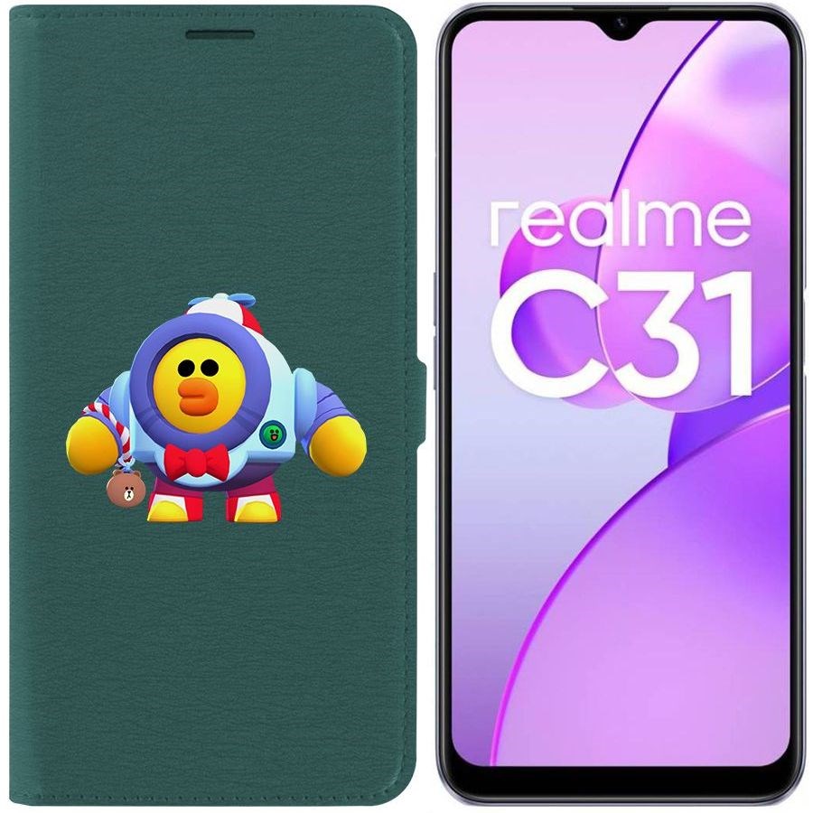 

Чехол-книжка Eco Book для Realme C31 Brawl Stars-Нани Салли