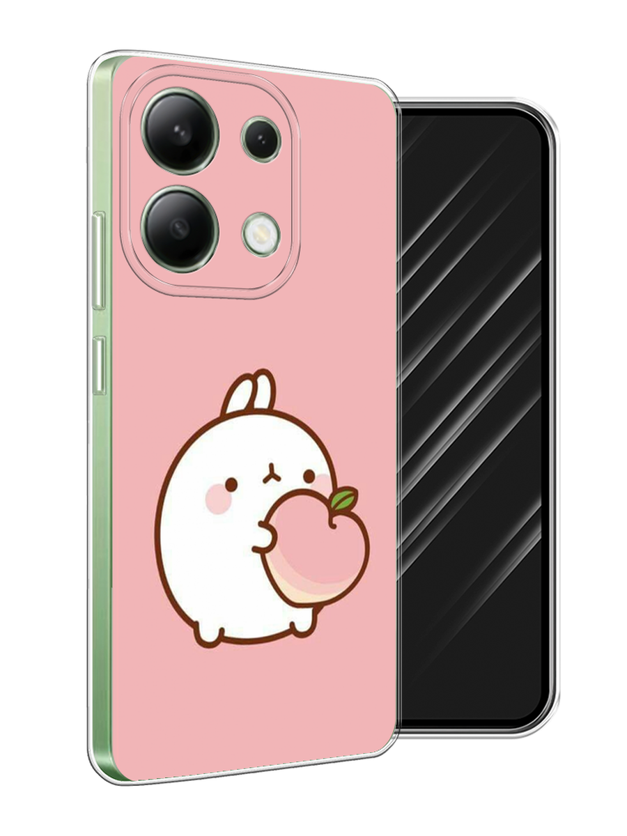 

Чехол Awog на Xiaomi Redmi Note 13 4G (Global) "Кролик с персиком", Розовый;бежевый, 321050-1