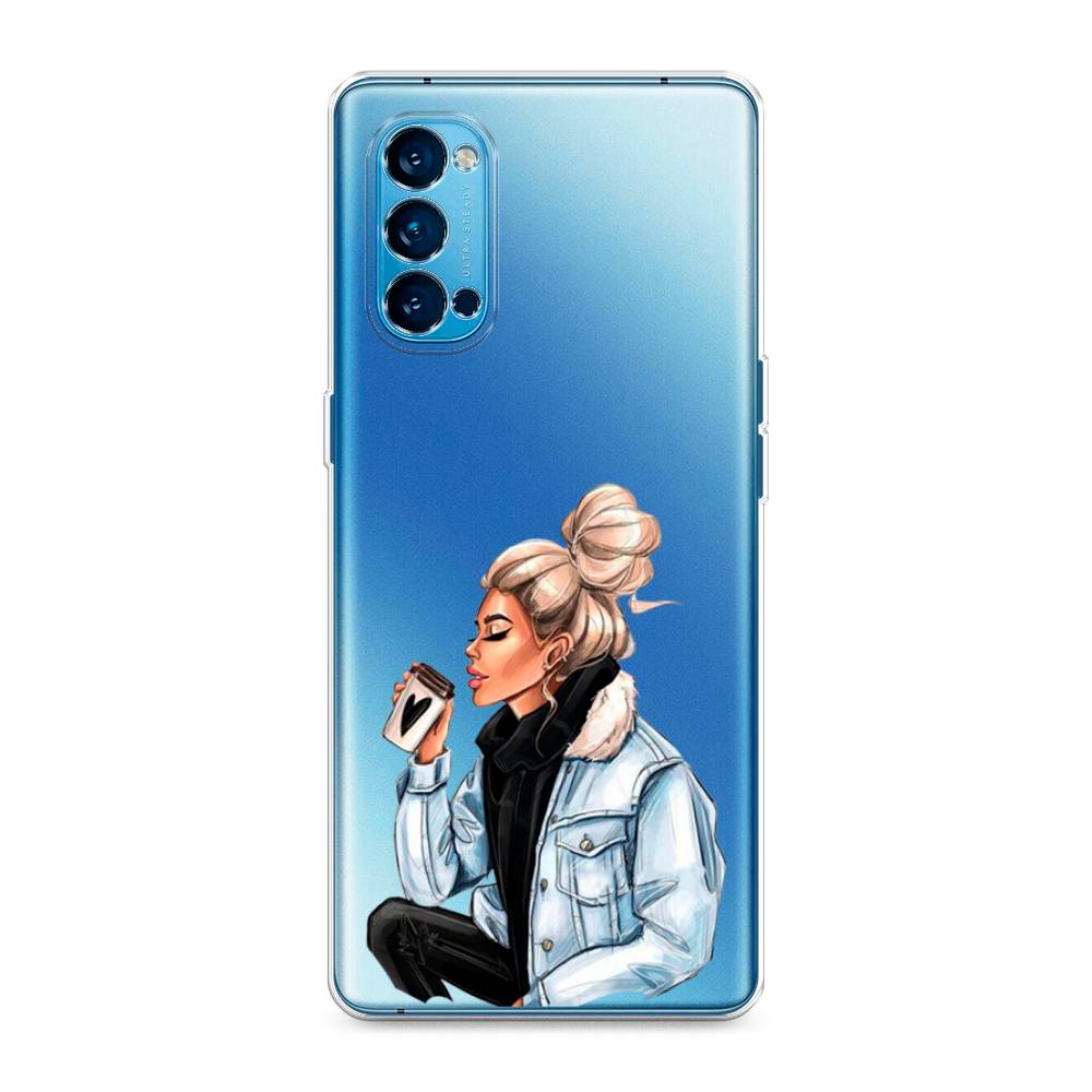 

Чехол Awog на Oppo Reno 4 Pro 5G "Cute girl", Разноцветный, 253750-7