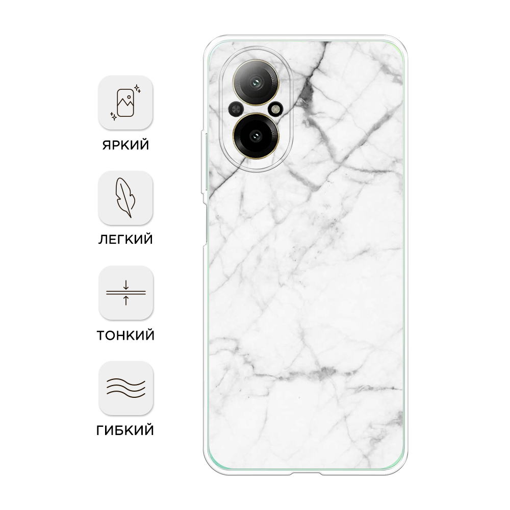 

Чехол Awog на Realme C67 4G "Светлый мрамор", Серый, 2515750-1
