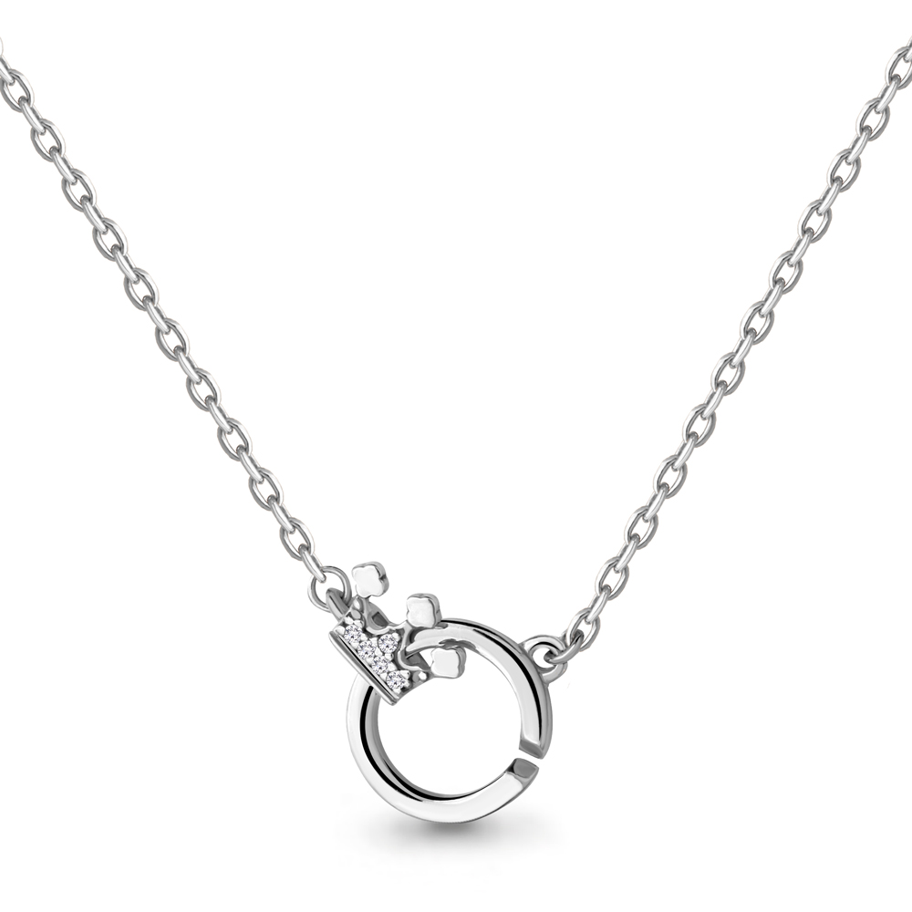 

Колье из серебра с бриллиантом 45 см Aquamarine 070040_925_р, 070040_925_р