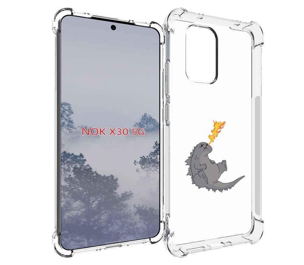 

Чехол MyPads огнедышащий-дракончик для Nokia X30 5G, Tocco
