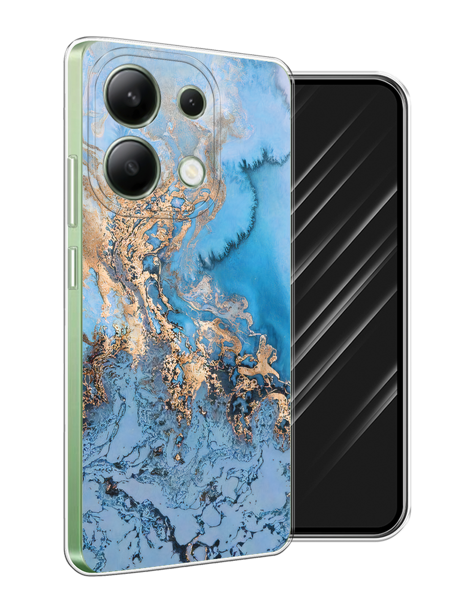 

Чехол Awog на Xiaomi Redmi Note 13 4G (Global) "Морозная лавина синяя", Серебристый, 321050-1