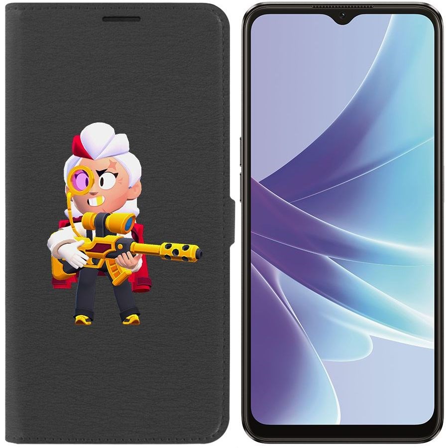 

Чехол-книжка Eco Book для Oppo A57s Brawl Stars-Белль Голдхэнд