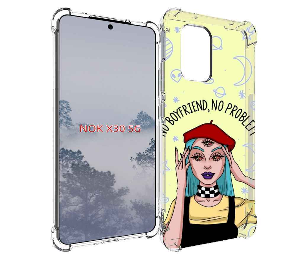 

Чехол MyPads нет-проблем-нет-мужчин женский для Nokia X30 5G, Tocco