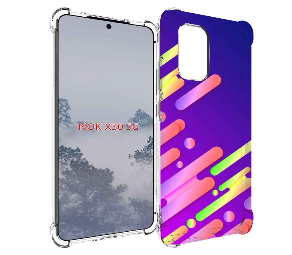 

Чехол MyPads неоновый-фон для Nokia X30 5G, Tocco