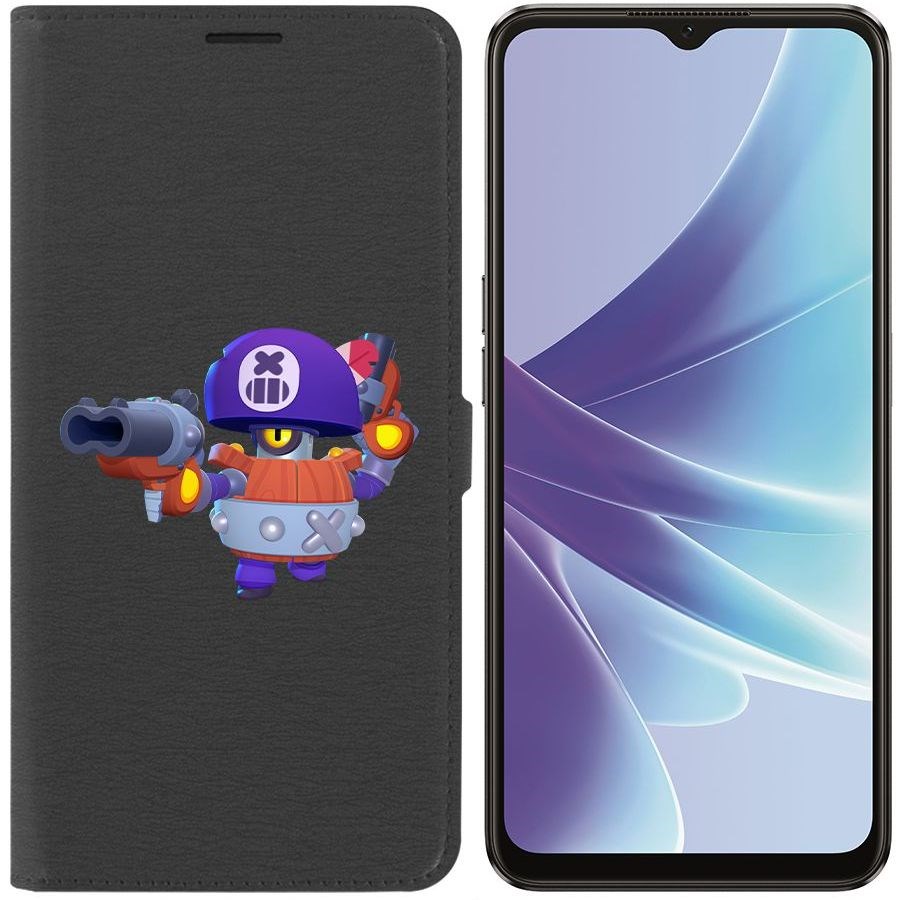

Чехол-книжка Eco Book для Oppo A57s Brawl Stars-Дэррил