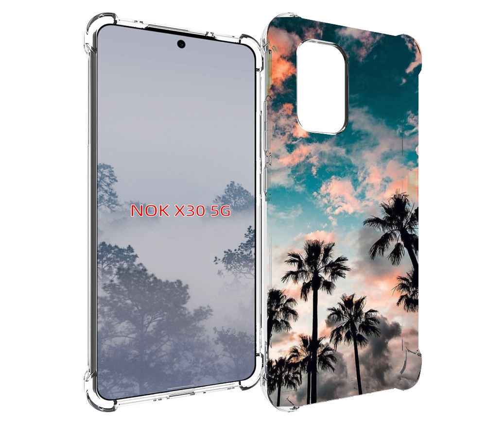 

Чехол MyPads небо-с-пальмами для Nokia X30 5G, Tocco