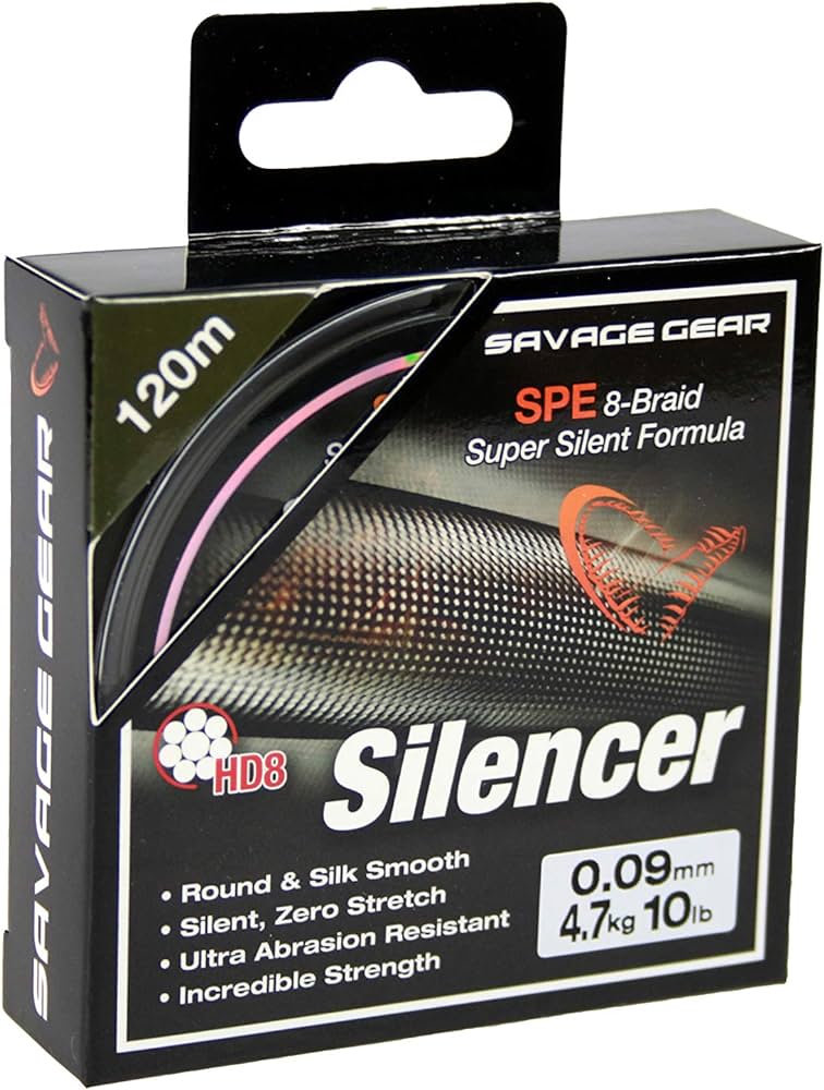 Рыболовная леска Savage Gear Silencer, плетеная, 120 м, 0,09 мм