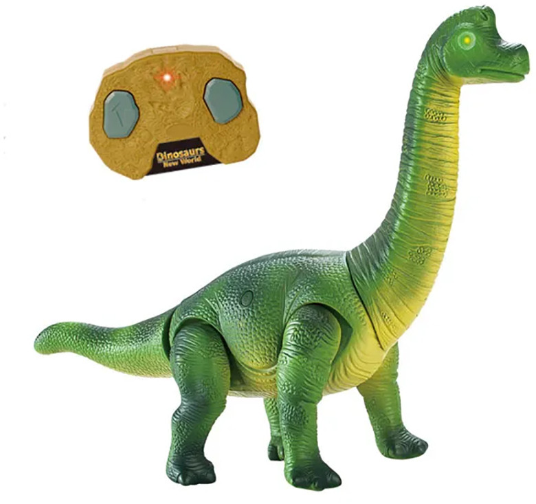 фото Радиоуправляемый динозавр ruicheng брахиозавр 44 см, зеленый, свет, звук rui-9984-green rui cheng