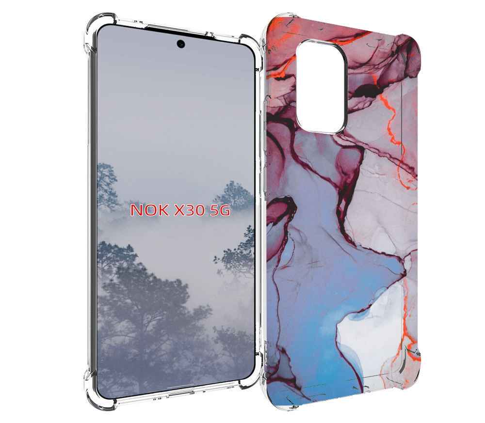 

Чехол MyPads мраморный рисунок для Nokia X30 5G, Tocco