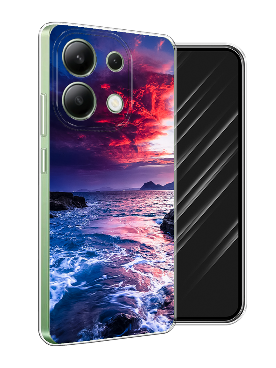 

Чехол Awog на Xiaomi Redmi Note 13 4G (Global) "Волны 1", Розовый;синий, 321050-1