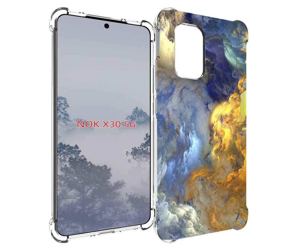 

Чехол MyPads мраморное небо для Nokia X30 5G, Tocco