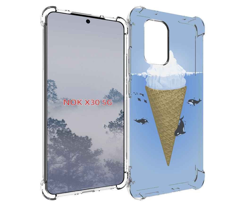 

Чехол MyPads мороженное-у-косаток для Nokia X30 5G, Tocco