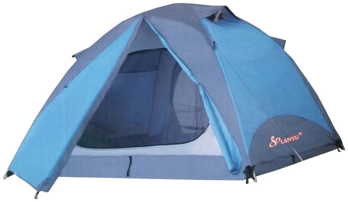 фото Палатка туристическая трехместная lanyu ly-1702 синяя