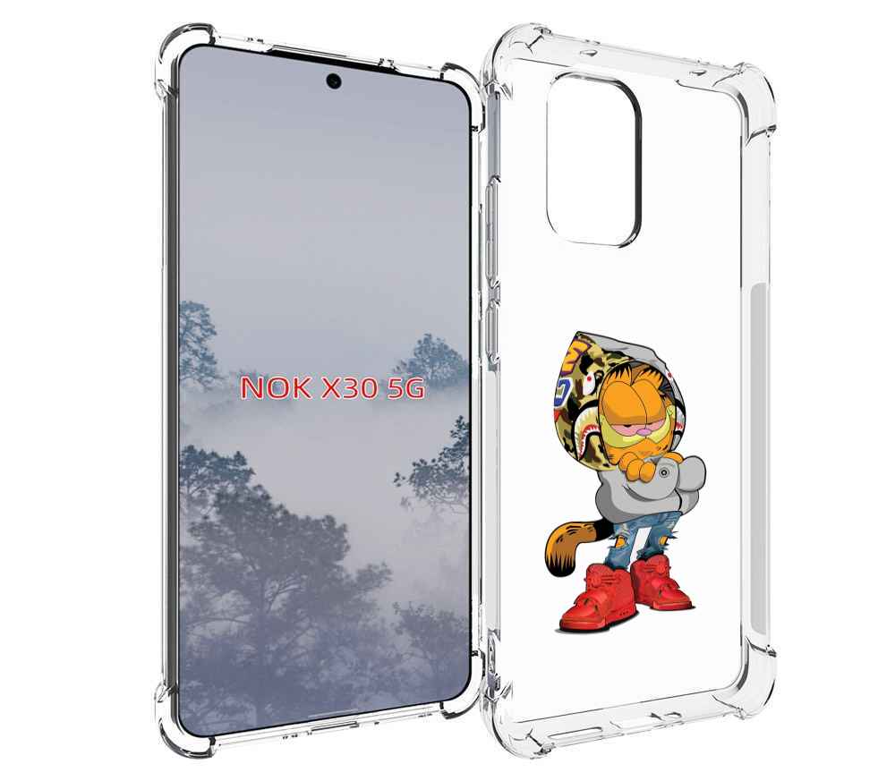 

Чехол MyPads модный-котяра детский для Nokia X30 5G, Tocco