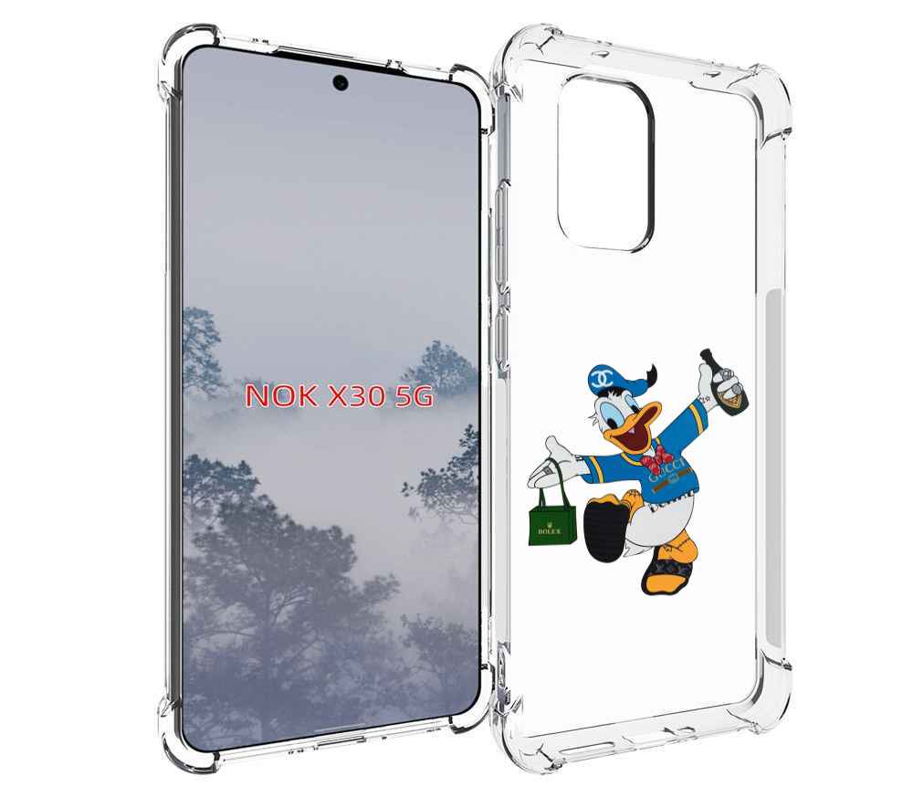 

Чехол MyPads модный-дональд-дак для Nokia X30 5G, Tocco