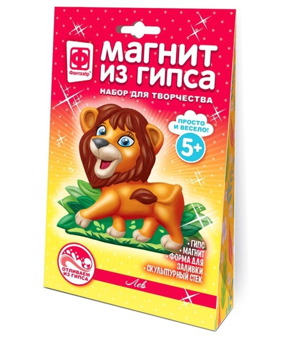 

Магнит из гипса Африка. Лев Фантазер 707602, 707602