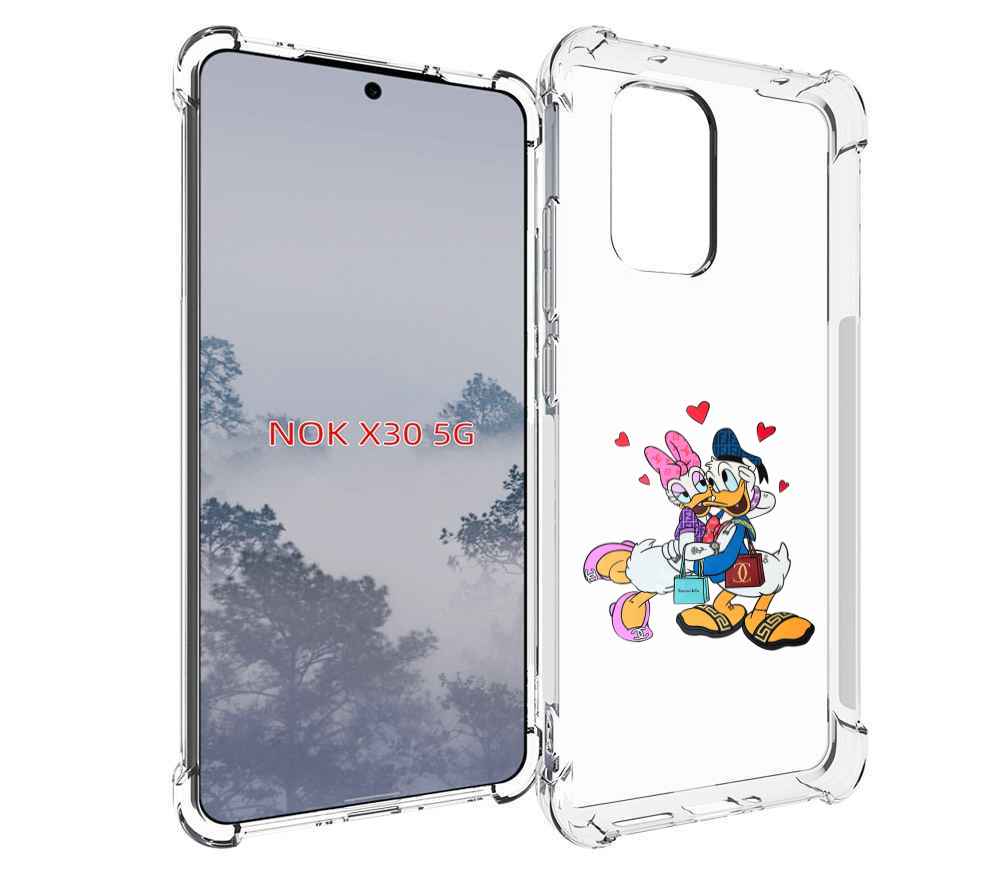 

Чехол MyPads модные-влюбленные-утки для Nokia X30 5G, Tocco