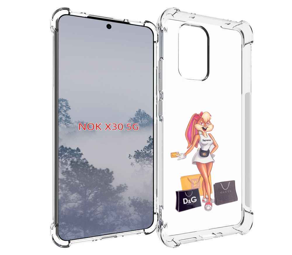 

Чехол MyPads модница-зайка женский для Nokia X30 5G, Tocco
