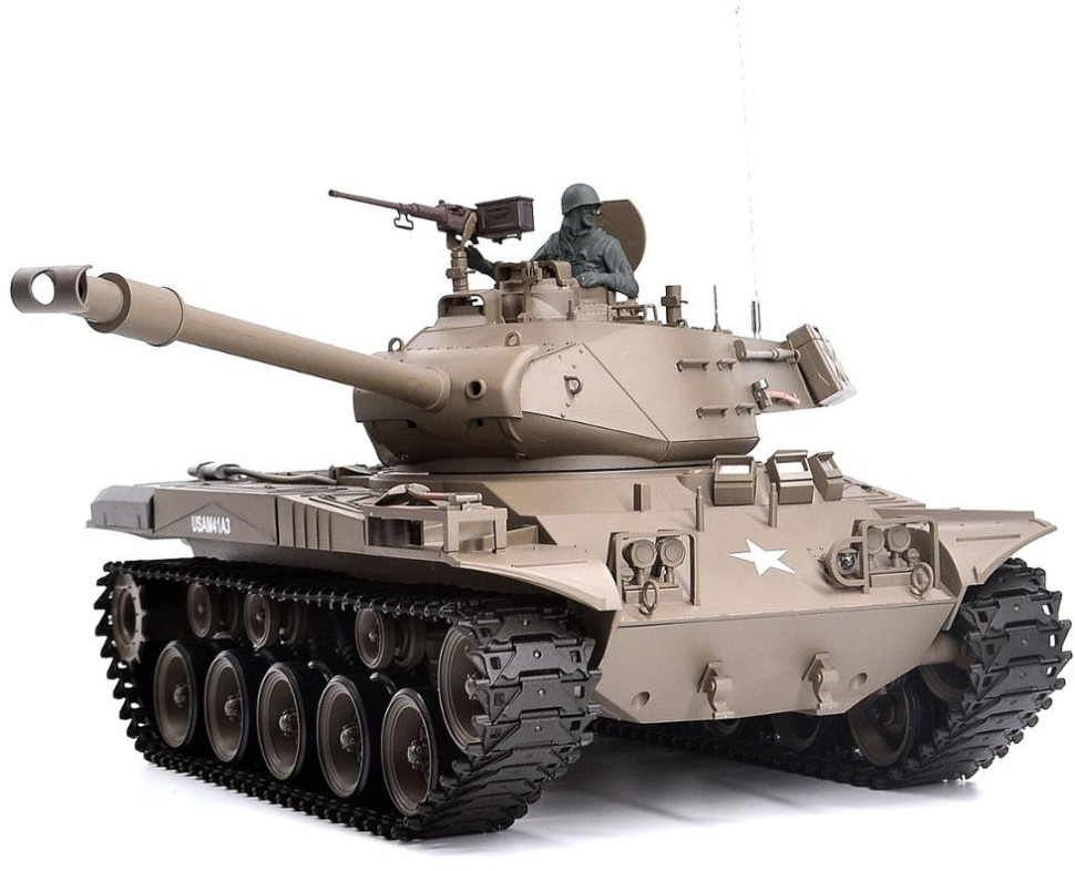 фото Радиоуправляемый танк heng long us m41a3 bulldog масштаб 1:16 2.4 g - 3839-1 v7.0