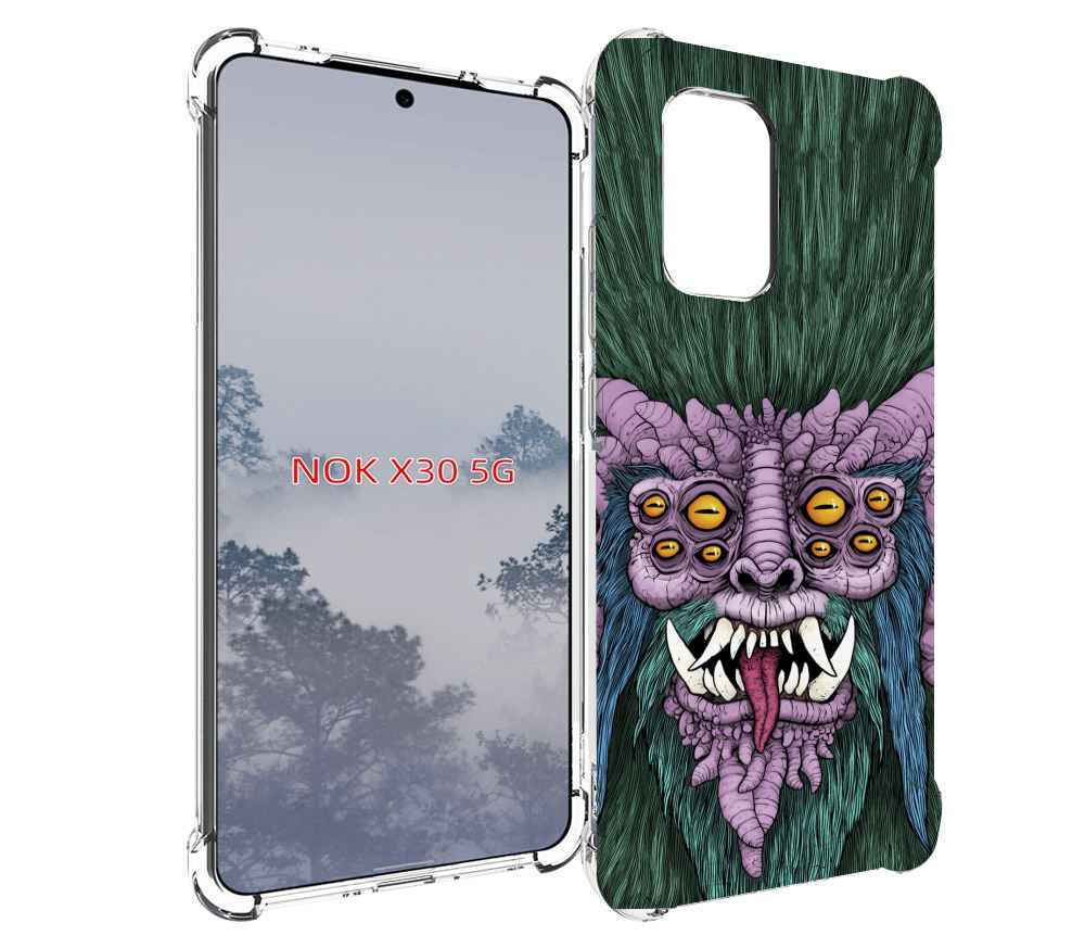 

Чехол MyPads многоглазый черт для Nokia X30 5G, Tocco