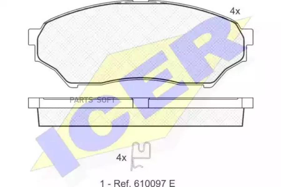 

Тормозные колодки ICER 181443