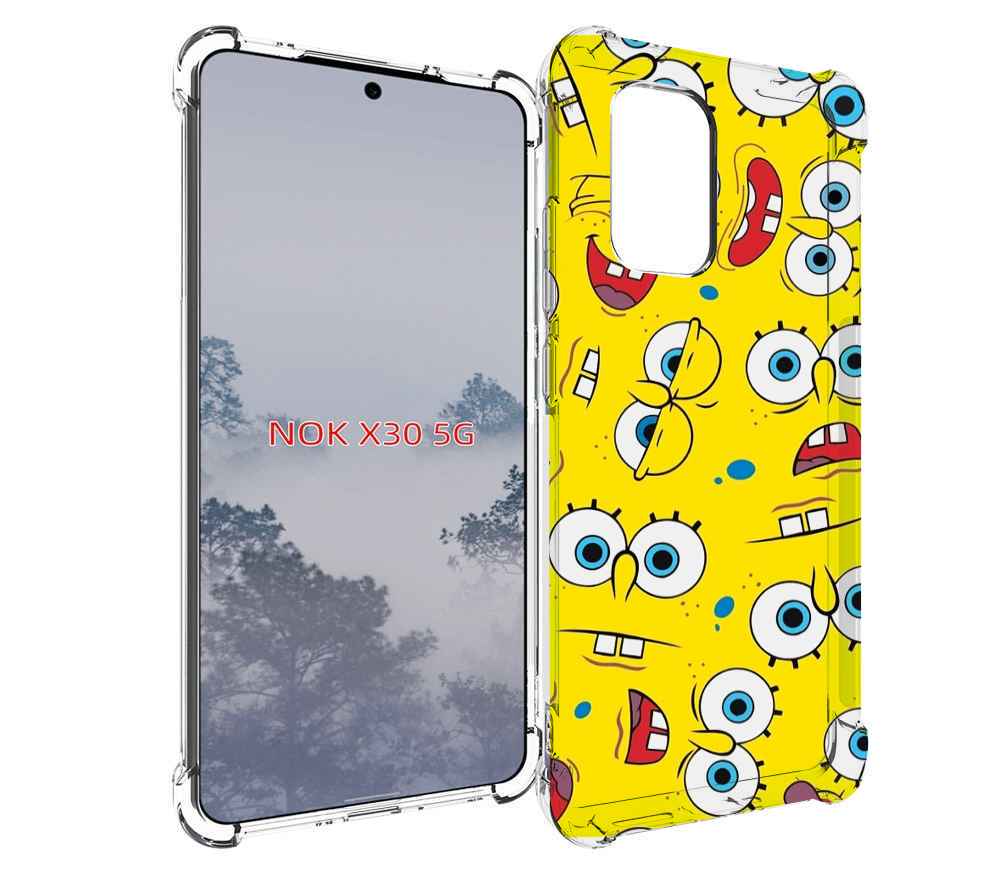 

Чехол MyPads много-спанч-боба для Nokia X30 5G, Tocco